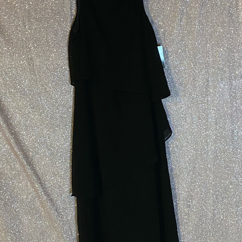 Beautiful black layered look sleeveless dress